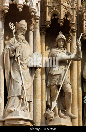 Croatia, Zagreb, Cathedral of the Assumption of the Blessed Virgin Mary, Stock Photo