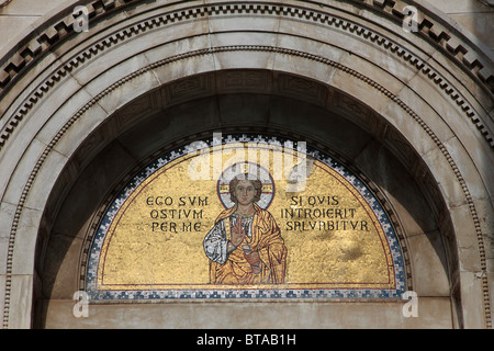 Croatia, Istria, Porec, Euphrasian Basilica, mosaic, Stock Photo