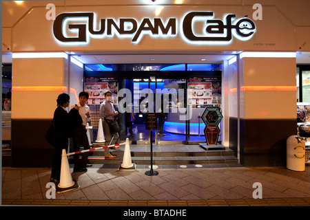 Gundam cafe, Akihabara. Stock Photo