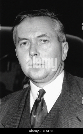 Harold Wilson. The Right Honourable James Harold Wilson - Baron Wilson of Rievauix, KG, OBE, FRS, PC. Prime Minister Stock Photo