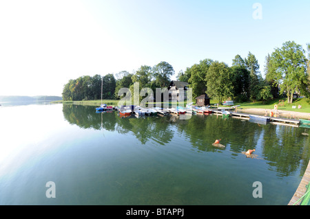 Lanskie lake near Lansk village, Olsztynskie Lakeland - part of Masurian Lake District, Masuria region in Poland Stock Photo