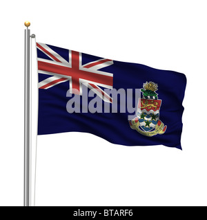 Flag of The Cayman Islands waving in the wind Stock Photo - Alamy