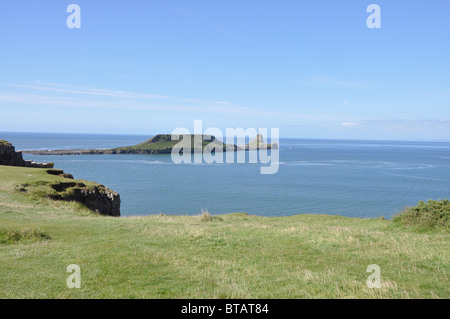 The Worm's Head Gower peninsula south west Wales Stock Photo