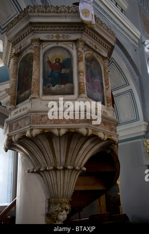 Holy Trinity Church Pagondas Samos Greece Stock Photo