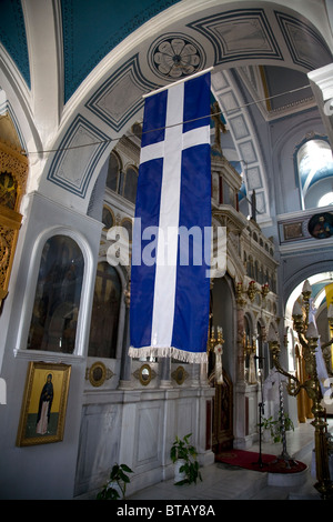 Holy Trinity Church Pagondas Samos Greece Stock Photo