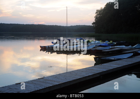 Lanskie lake near Lansk village, Olsztynskie Lakeland - part of Masurian Lake District, Masuria region in Poland Stock Photo
