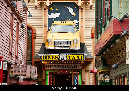 Route 66 restaurant, Bar Harbor, Maine, USA Stock Photo