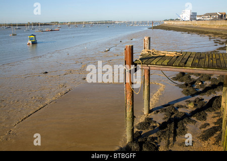 Low tide River Crouch Burnham on Crouch, Essex, England Stock Photo