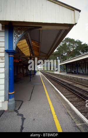 Sway Railway Station New Forest Hampshire UK Platform Stock Photo