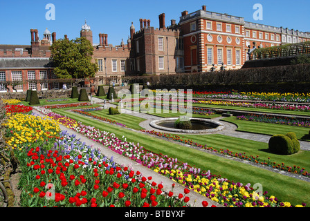 Hampton Court Palace Gardens Stock Photo