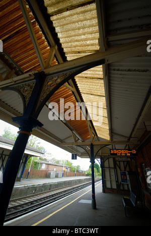 Sway Railway Station New Forest Hampshire UK Platform Stock Photo