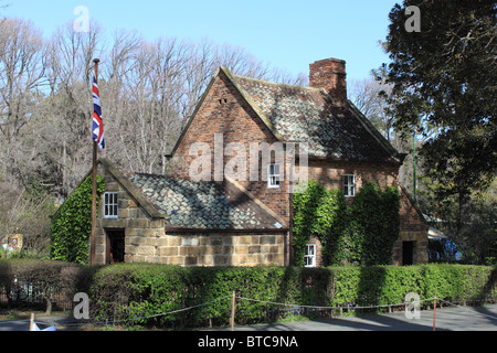 Captain Cook's Cottage, Fitzroy Gardens, Central Business District, CBD, Melbourne, Victoria, Australia, Australasia Stock Photo