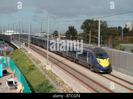 JAVELIN HIGH SPEED HS1 TRAIN ASHFORD SOUTHEASTERN Stock Photo - Alamy