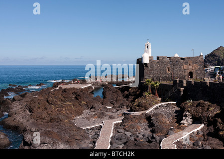 The Castillo de San Miguel in Garachico a 16th century castle built to defend the port before it was destroyed by lava flows Stock Photo