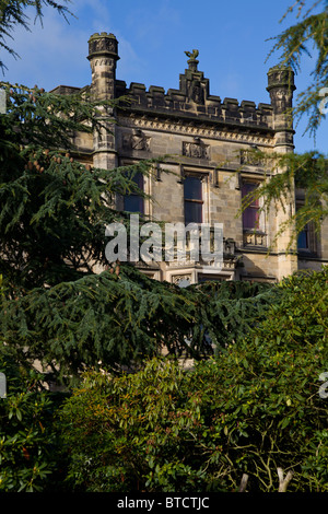 Elvaston Castle Country Park Main House Front Elevation Viewed from the Gardens Stock Photo