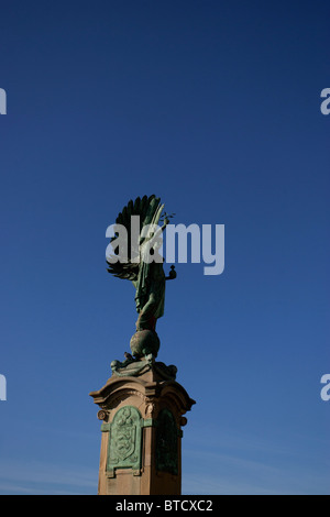 The Peace Statue located on the seafront on the border of Brighton and Hove, East Sussex, UK. Stock Photo