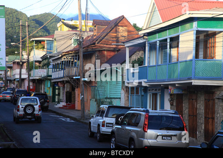 Street, Roseau, Dominica, Caribbean Stock Photo