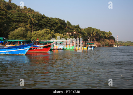 Goa Rivers Mandovi River, Goa, India Stock Photo - Alamy