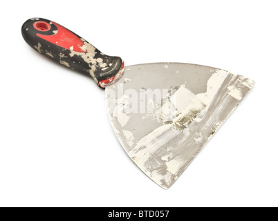 building trowel isolated on white Stock Photo