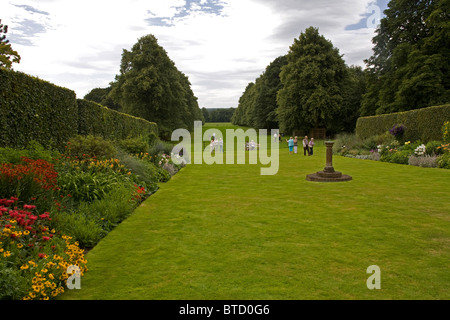 The gardens at Goldsborough Hall, Nr Knaresborough, Yorkshire. Stock Photo