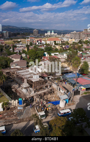 Aerial daytime view of Addis Ababa Stock Photo