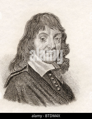 René Descartes, 1596 to 1650. French philosopher, mathematician, physicist and writer. Stock Photo