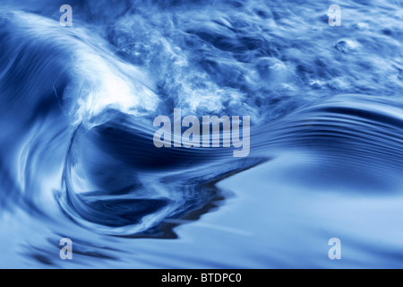 An abstract shot of swirling water Stock Photo