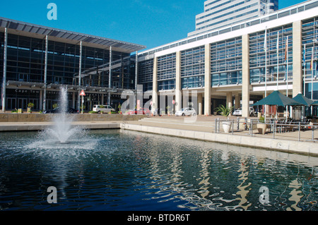 The forecourt of the Cape Town International Convention Centre Stock Photo