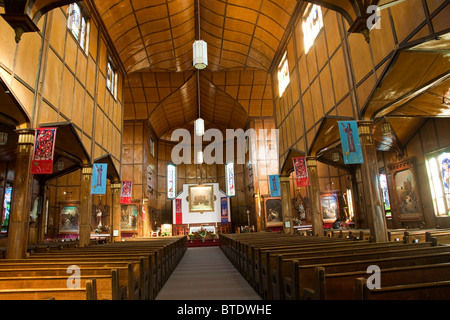 Interior of the famous Martyrs' Shrine in Midland,Ontario;Canada;North America Stock Photo