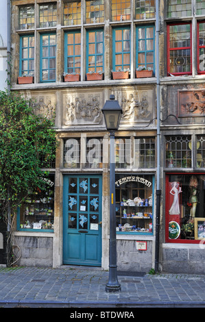 The traditional confectionery shop Temmerman at Ghent, Belgium Stock Photo