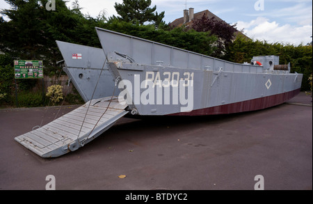 Ouistreham, Museum of the Atlantic Wall, Landing Craft Mechanized (LCM) Mk3 Stock Photo