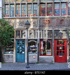 The shop Temmerman and bistro De Hel / The Hell at Ghent, Belgium Stock Photo