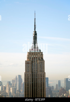 View of the Empire State Building in Manhattan New York City USA