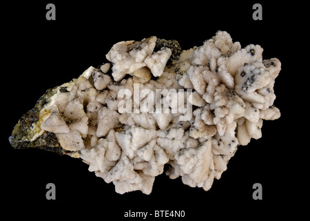 Quartz on calcite - Baia Mare - Marmures County - Romania Stock Photo