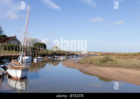 Popular tourist town of Blakeney in North Norfolk, England. Stock Photo