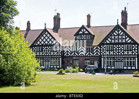 Housing on the Green, Worsley, Salford, Greater Manchester, UK Stock Photo