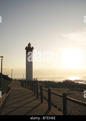 Lighthouse at Umhlanga rocks Stock Photo