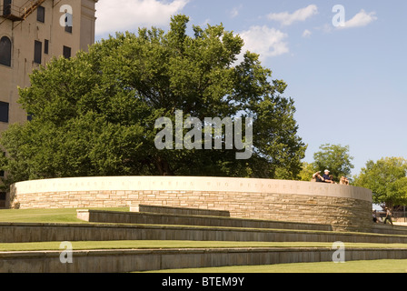 Survivor Tree at Oklahoma City National Memorial USA Stock Photo