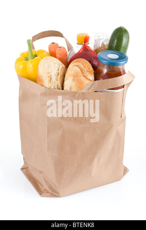 Bag of groceries Stock Photo