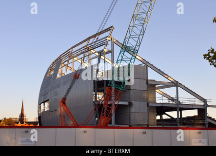 Construction work at Edgbaston Cricket Ground, Birmingham, UK, October 2010 Stock Photo