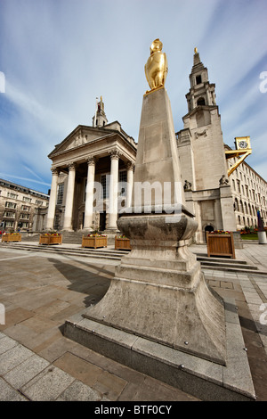 Leeds Civic Hall from Millennium Square, West Yorkshire Stock Photo