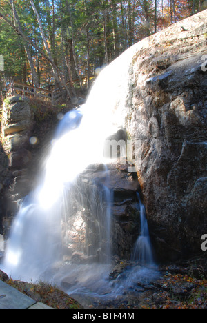 Waterfall - The Flume, Lincoln, NH, USA Stock Photo