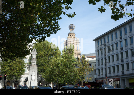 The tower of the London Coliseum, home to the English National Opera, London, UK Stock Photo