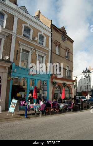 shops and market stall centre of Folkestone town kent england UK Stock Photo