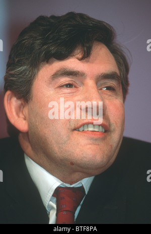 UK EX PRIME MINISTER AND CHANCELLOR GORDON BROWN SHORTLY AFTER LABOUR PARTY ELECTION VICTORY IN 1997 Stock Photo