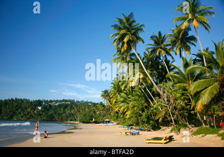 Mirissa beach also known as Paradise Beach, Sri Lanka. Stock Photo