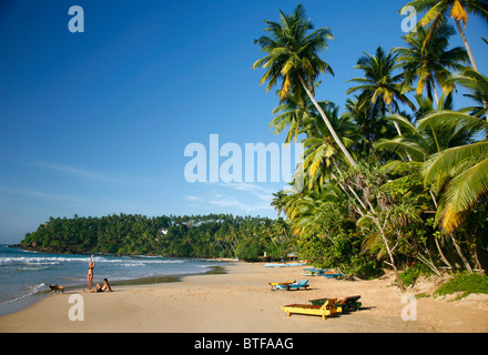 Mirissa beach also known as Paradise Beach, Sri Lanka. Stock Photo