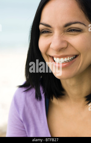 Woman smiling, portrait Stock Photo