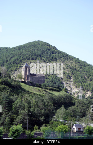 Pyrenees in Spain near the Tunnel Tunel de Bielsa on the A138 Stock Photo