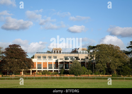 The mansion of Sheikh Mohammed bin Rashid Al Maktoum , on the heath at Newmarket, Suffolk UK Stock Photo